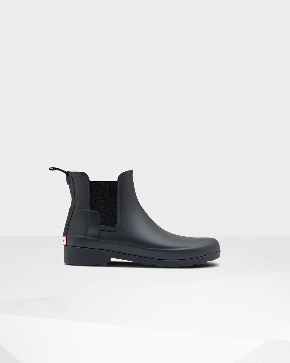 Womens Chelsea Boots - Hunter Refined Slim Fit (25SVUPDGK) - Black